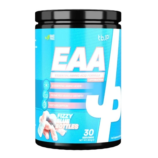 Trained by JP EAA + Hydration Fizzy Blue Bottles