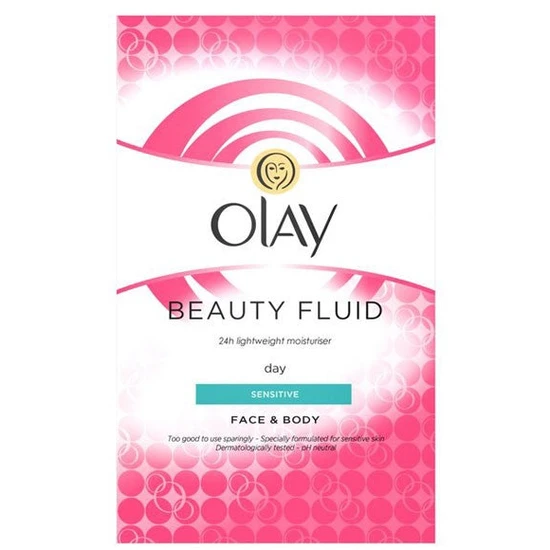 Olay Sensitive Beauty Fluid Lightweight Face & Body Moisturiser