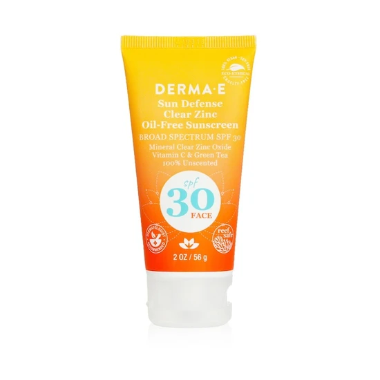 Derma E Sun Defence Clear Zinc Oil Free Sunscreen SPF 30 Face