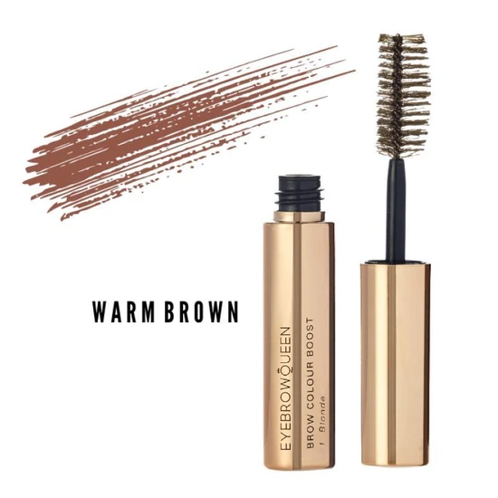 Eyebrowqueen (Warm Brown) Brow Colour Boost Eyebrow Sculpting Gel- Fuller Bolder Looking Eyebrows, Buildable Tinted Formula, Providing Instant Colour, - Image 2