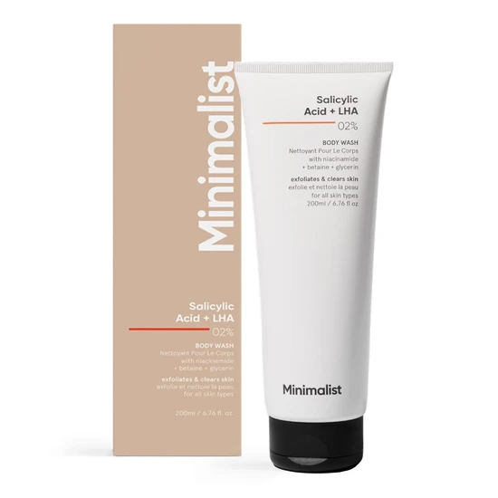 Minimalist 2% Salicylic Acid + Lha Body Wash | For Body Acne, Un-Even, Rough & Bumpy Skin | Sulphate (Sls), Dye, & Fragrance Free | Shower Gel For Women & Men | - Image 4