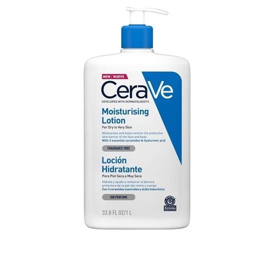 Cerave Moisturising Lotion Lightweight Oil-Free Ceramides Hyaluronic Acid 976Ml - Image 5