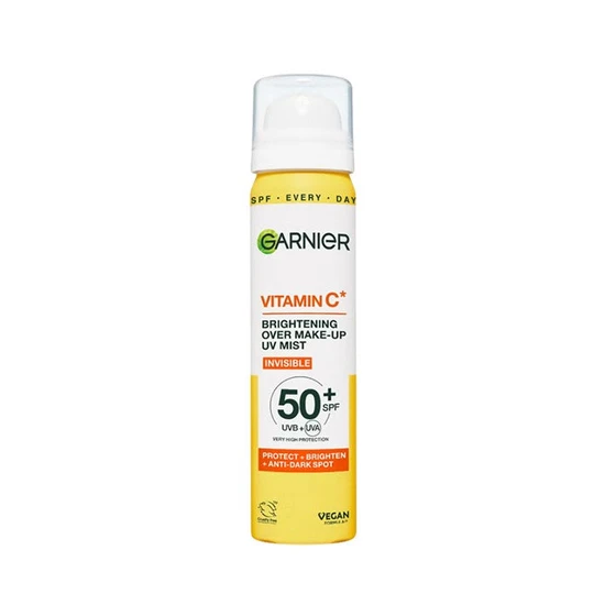 Garnier Vitamin C Brightening Over Make-Up Uv Sun Cream Mist, Invisible Protection, Spf50+, 75Ml - Image 11