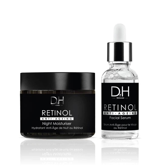 Dr H Retinol Anti-Ageing Night Moisturiser + Anti-Ageing Retinol Facial Serum