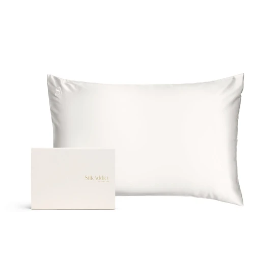  - Silk Addict 100% Mulberry Silk PillowcaseIvory - Image 3