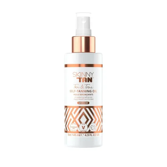 Skinny Tan & Tone Self Oil - Streak Free Natural Looking Cranberry - Image 2