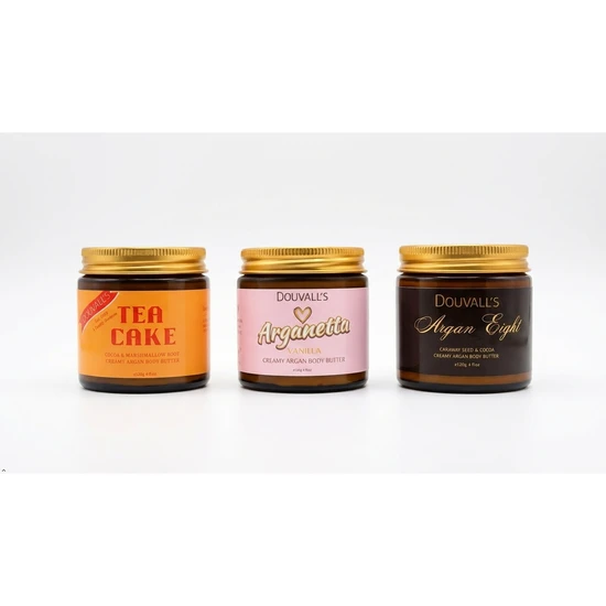 Douvall's Organic Creamy Argan Body Butter Limited Edition Nostalgia Range