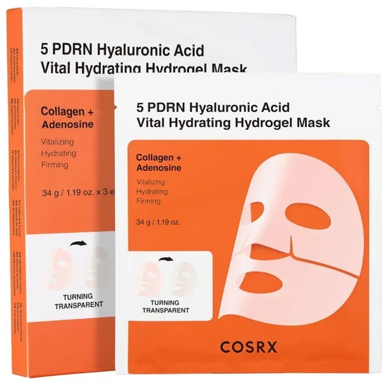 COSRX 5 PDRN Hyaluronic Acid Vital Hydrating Hydrogel Mask 3EA - Image 3