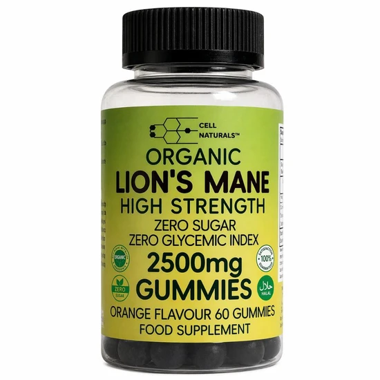 Cell Naturals Organic Lion's Mane 2500mg Gummies