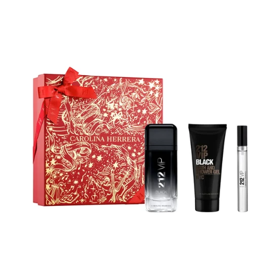 Carolina Herrera 212 VIP Black Eau De Parfum 100ml Gift Set