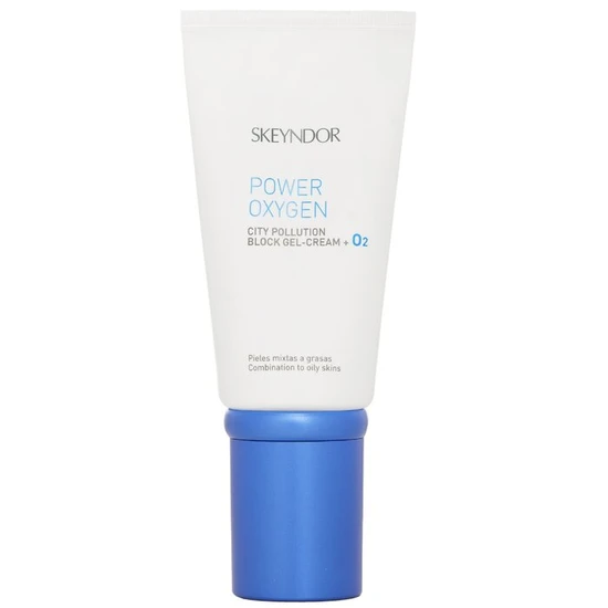 Skeyndor Power Oxygen City Pollution Block Gel-Cream + O2for Combination To Oily Skin