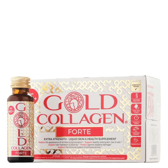 Gold Collagen Forte Extra Strength Liquid Skin & Health Supplement For Ages 40+