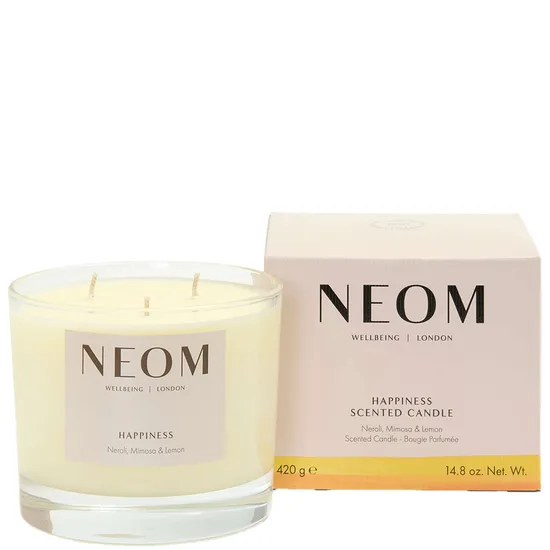 Neom Organics Happiness Scented 3 Wick Candle