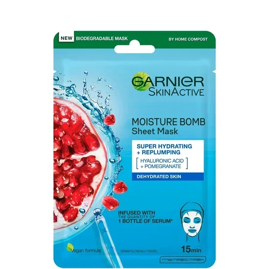 Garnier Moisture Bomb Pomegranate Hydrating Face Sheet Mask