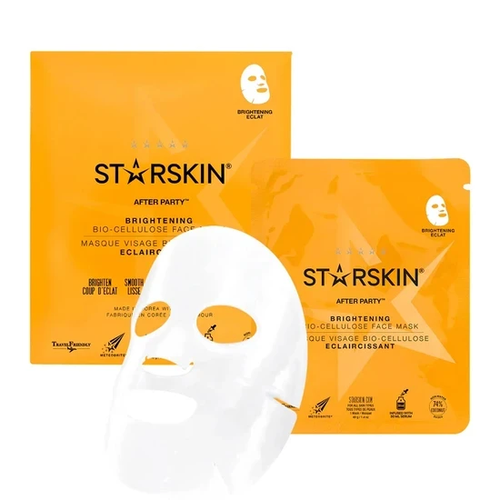 STARSKIN After Party Brightening Bio-Cellulose Second Skin Face Mask