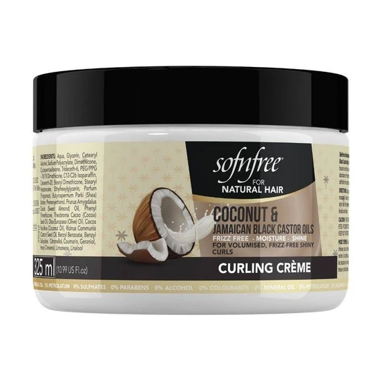 Sofn'Free For Natural Hair Coconut & Jamaican Black Castor Oil Curling Creme
