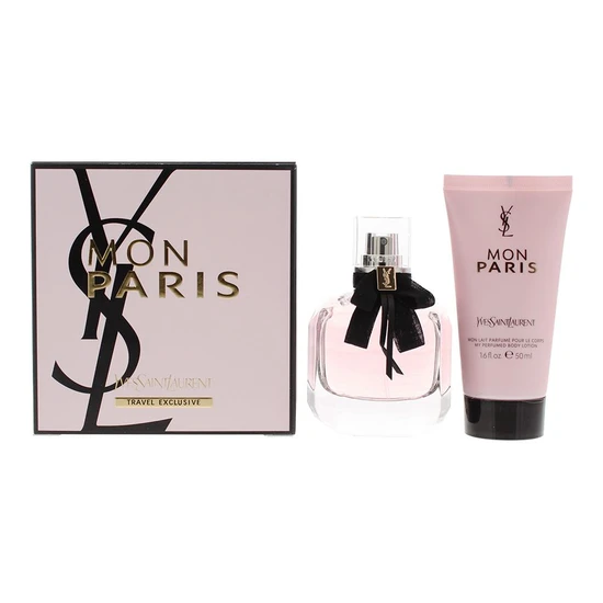 Yves Saint Laurent Mon Paris Gift Set 50ml Eau De Parfum + 50ml Body Lotion