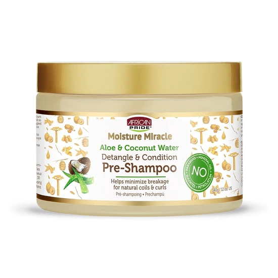 African Pride Moisture Miracle Aloe Coconut Water Pre Shampoo