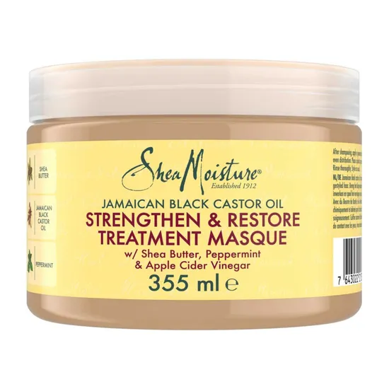 Shea Moisture Black Jamaican Castor Oil Strengthen And Restore Treatment Masque 326Ml - Image 5