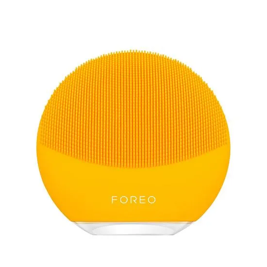 Foreo Luna Mini 3 Facial Cleansing Brush - Travel Accessories - Face Massager Electric, Ultra-Hygienic Silicone - Simple Face Wash - Electric Face Cleanser - App-Connected - Sunflower Yellow - Image 2