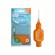 Tepe Interdental Brush Original Plastic Bag With Hanger Orange 0.45Mm, Size 1, 8Pcs