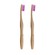 Dr Botanicals Bamboo Toothbrush Purple Twin Value Savings Pack