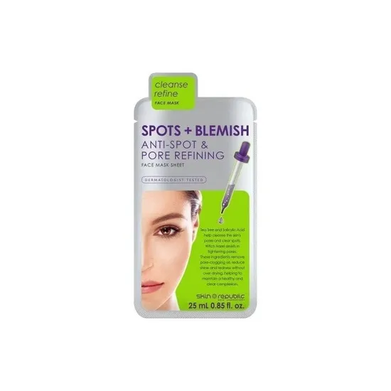 Skin Republic Spots + Blemish Face Sheet Mask