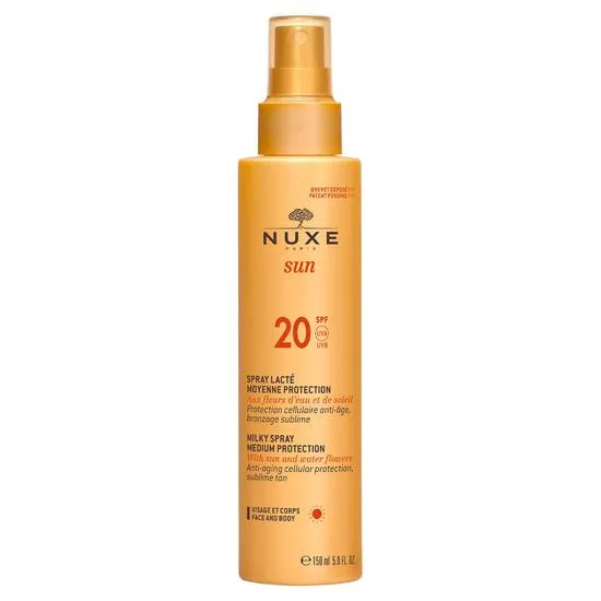 Nuxe SUN Milky Spray For Face & Body Medium Protection SPF 20