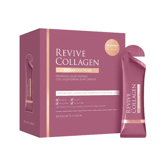 Revive Collagen Enhanced Plus Hydrolysed Marine Collagen Drink 28 Days