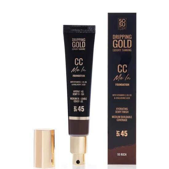 SOSU by SJ Dripping Gold CC Me In Foundation SPF 45 10 Rich