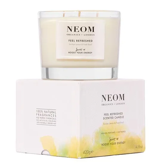 Neom Organics Feel Refreshed Scented 3 Wick Candle