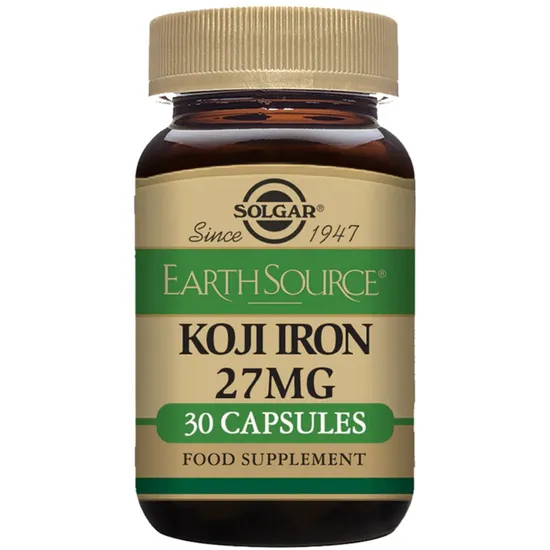 Solgar Minerals Earth Source Food Fermented Koji Iron 27mg