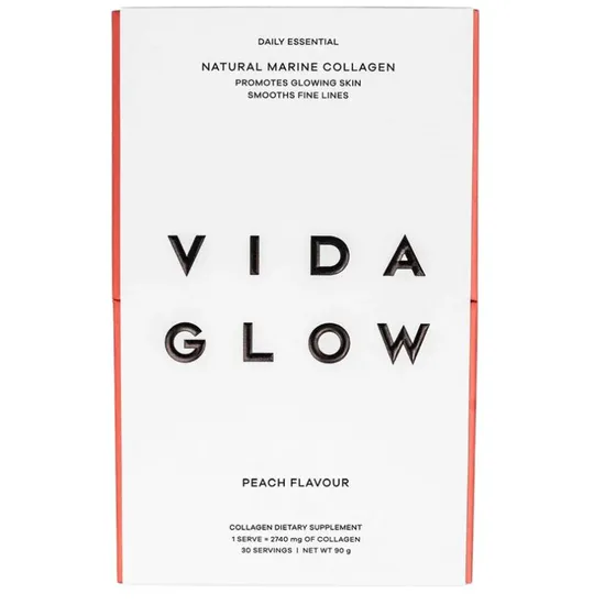 Vida Glow Natural Marine Collagen Sachets Peach