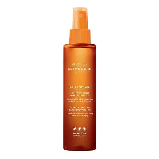 Institut Esthederm Protective Sun Care Oil For Body & Hair Strong Sun