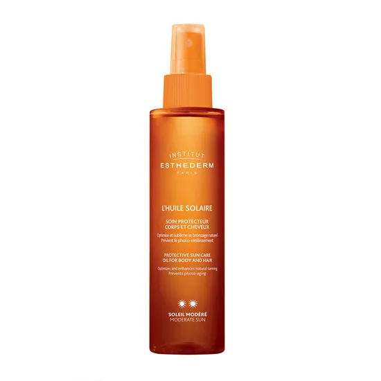 Institut Esthederm Protective Sun Care Oil For Body & Hair Moderate Sun