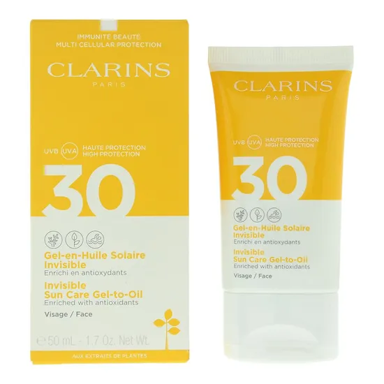 Clarins Invisible Sun Care Gel To Oil SPF 30