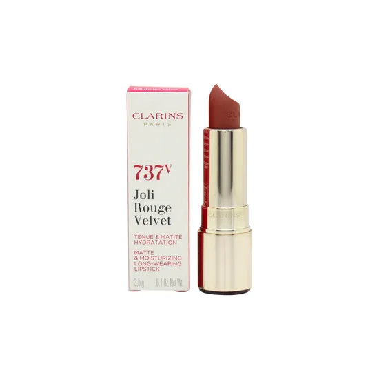Clarins Joli Rouge Velvet Matte & Moisturising Lipstick 737v Spicy Cinnamon