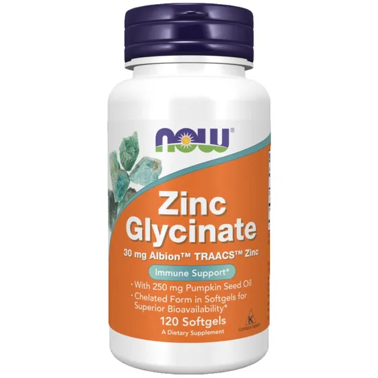 NOW Foods Zinc Glycinate Softgels