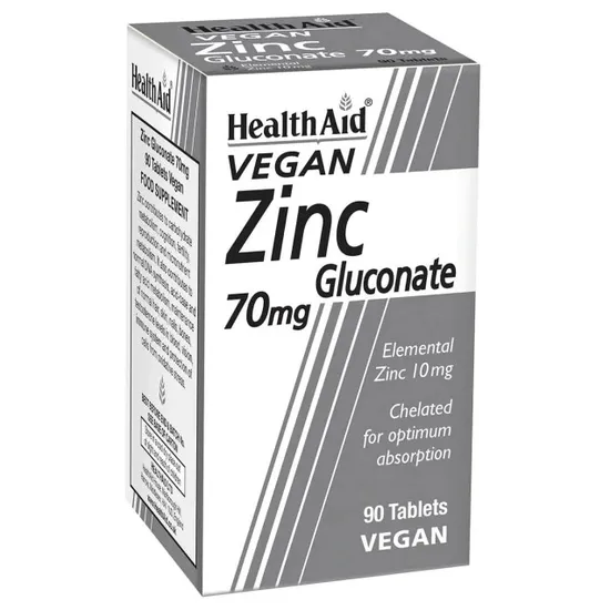 Health Aid Zinc Gluconate 70mg Tablets