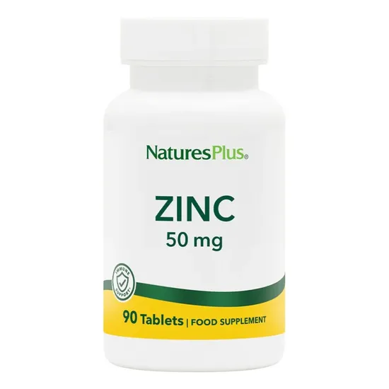 Nature's Plus Zinc 50mg Tablets