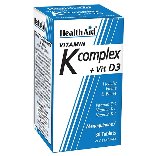 Health Aid Vitamin K Complex & Vitamin D3 Tablets