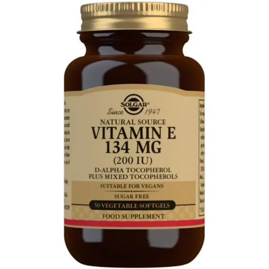 Solgar Vitamin E 134mg 200iu Vegetarian Softgels