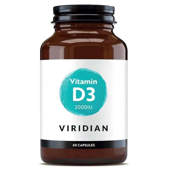 Viridian Vitamin D3 Vegan 2000iu Veg Capsules