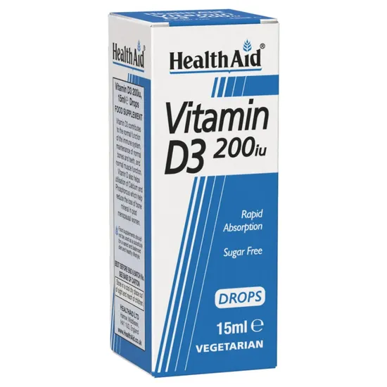 Health Aid Vitamin D3 200iu Drops