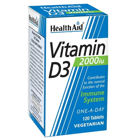 Health Aid Vitamin D3 2000iu Tablets