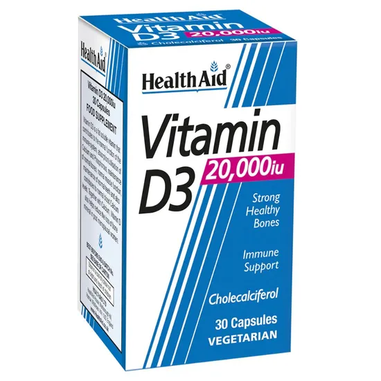 Health Aid Vitamin D3 20000iu Capsules