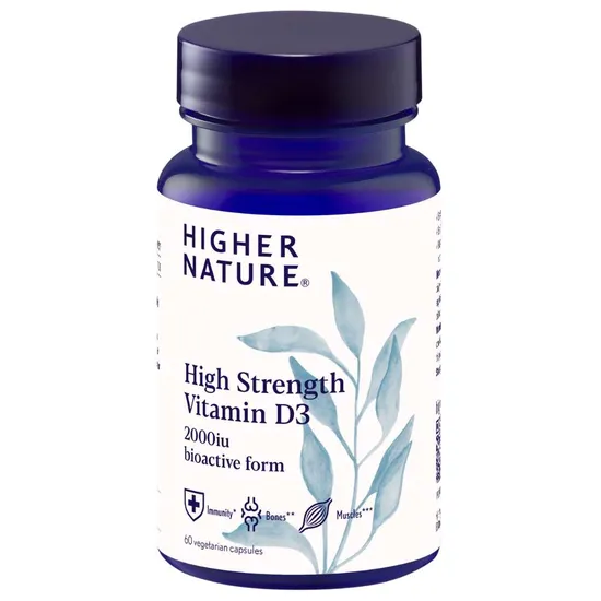 Higher Nature Vitamin D3 2000iu Vegicaps