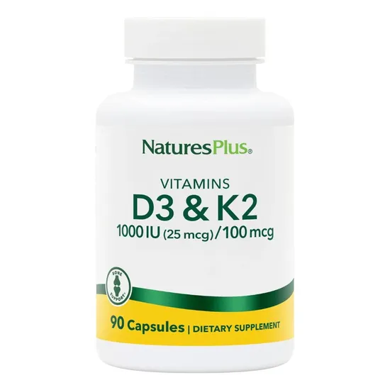 Nature's Plus Vitamin D3 1000iu With K2 100mcg