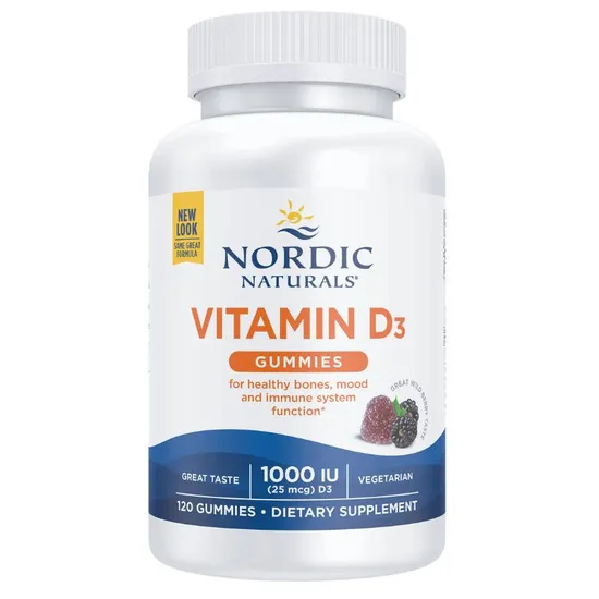 Nordic Naturals Vitamin D3 1000iu Wild Berry Gummies