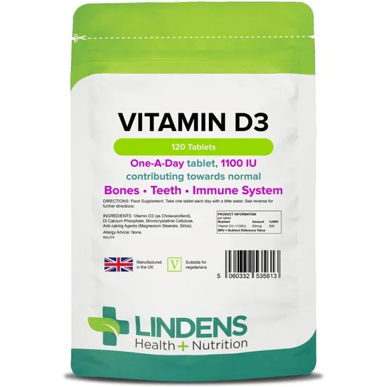Lindens Vitamin D3 1000iu Tablets